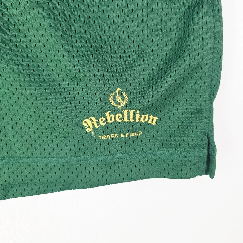 Nike Ambassadors Rebellion Track & Field Mens L Green Mesh Athletic Gym Shorts